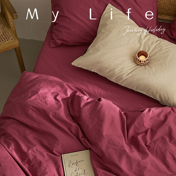 91家纺网 家纺一手货源 找家纺 新款秋冬40S水洗棉四件套-晚风（英文版） 晚风-草莓熊