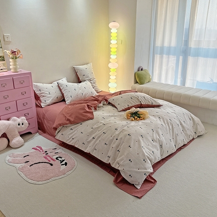 91家纺网 家纺一手货源 找家纺 （总）千朵 2023新款全棉生态磨毛四件套