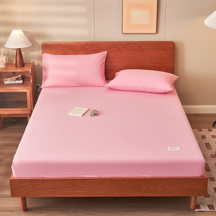 91家纺网 家纺一手货源 找家纺 （总）恒爱家纺  2023新款舒适亲肤全棉色织水洗棉床笠