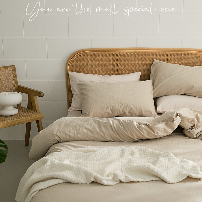 91家纺网 家纺一手货源 找家纺 新款秋冬40S水洗棉四件套-晚风（英文版） 晚风-浅卡其