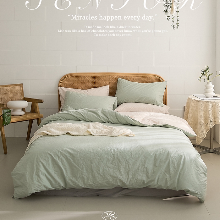 91家纺网 家纺一手货源 找家纺 新款秋冬40S水洗棉四件套-晚风（英文版） 晚风-玄青