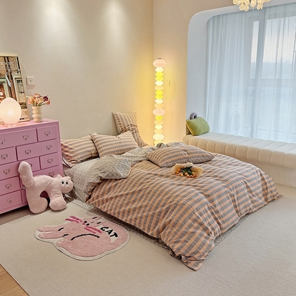 91家纺网 家纺一手货源 找家纺 （总）千朵 2023新款全棉生态磨毛四件套