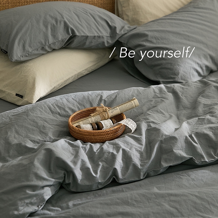 91家纺网 家纺一手货源 找家纺 新款秋冬40S水洗棉四件套-晚风（英文版） 晚风-青灰