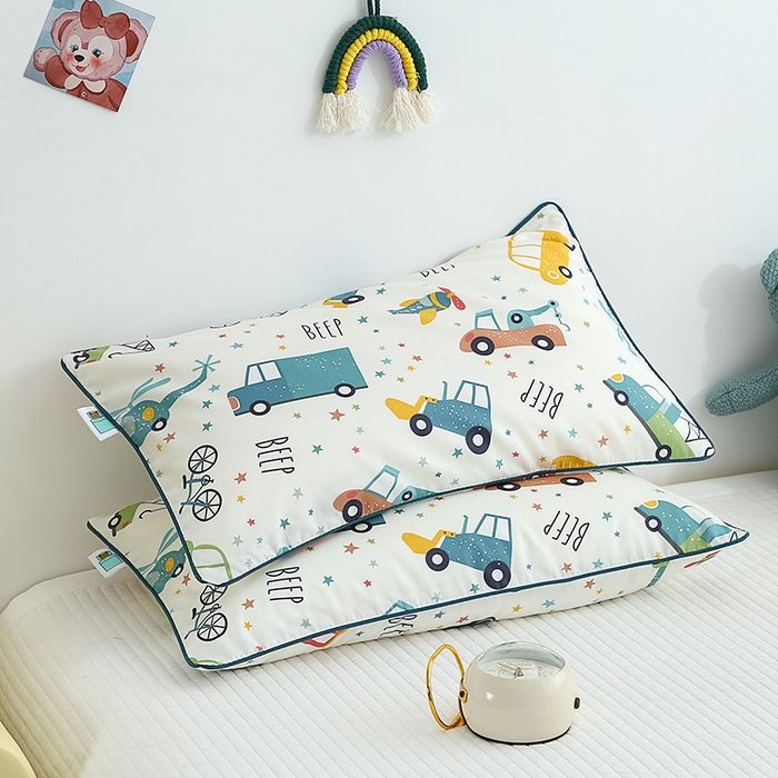 91家纺网 家纺一手货源 找家纺 良佐生活 2023新款60支全棉贡缎卡通信封款枕套 汽车王国