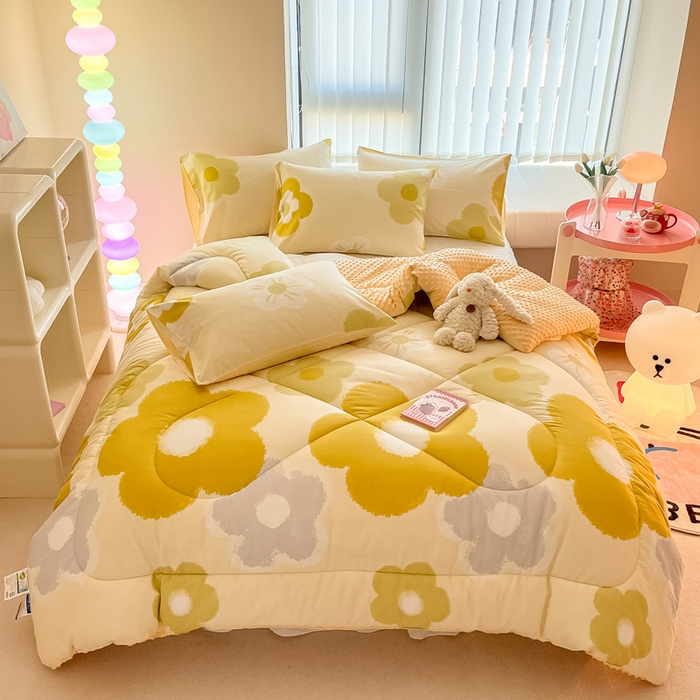 91家纺网 家纺一手货源 找家纺 简宜家居  2023新款全棉安抚豆豆绒被冬被春秋被 梦享