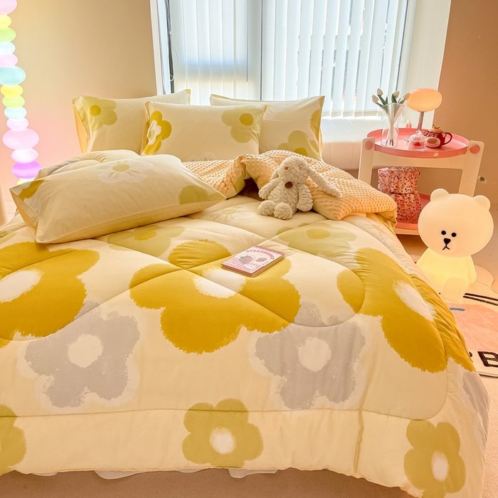 91家纺网 家纺一手货源 找家纺 简宜家居  2023新款全棉安抚豆豆绒被冬被春秋被 梦享