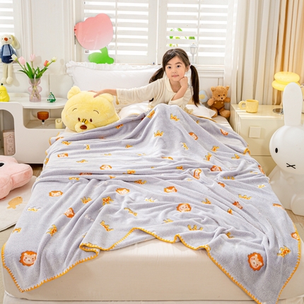 91家纺网 家纺一手货源 找家纺 （总）宝贝优选 2023儿童云朵绒双面毯儿童毛毯盖毯毯子儿童毛毯