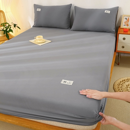 91家纺网 家纺一手货源 找家纺 2023新款纯棉磨毛单品床笠床罩席梦思床垫保护罩防尘床套