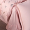 91家纺网 家纺一手货源 找家纺 琪缘 2023新款澳棉刺绣纯色四件套 蝴蝶 粉色