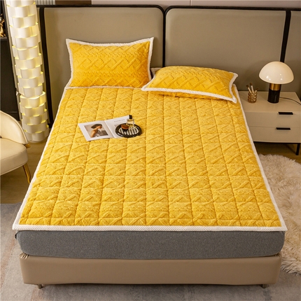 91家纺网 家纺一手货源 找家纺 （总）正邦家纺 2024新款牛奶绒提花保暖塔芙蓉床垫