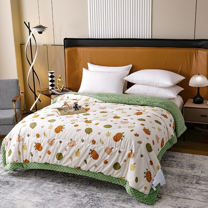 91家纺网 家纺一手货源 找家纺 （总）家维 2025年新款全棉豆豆被被子冬被