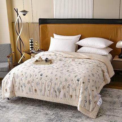 91家纺网 家纺一手货源 找家纺 （总）家维 2025年新款全棉豆豆被被子冬被