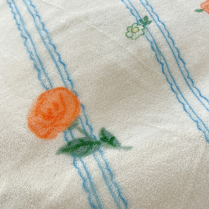 91家纺网 家纺一手货源 找家纺 金盛皇朝家纺 2023高克重牛奶绒韩版花边床裙款四件套 茶语花香