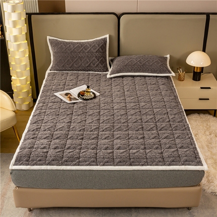 91家纺网 家纺一手货源 找家纺 （总）正邦家纺 2024新款牛奶绒提花保暖塔芙蓉床垫