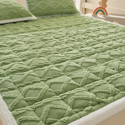 梦初语 2023新款塔芙绒夹棉床垫 果绿