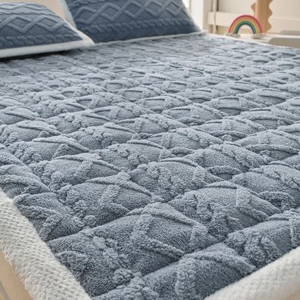 梦初语 2023新款塔芙绒夹棉床垫 浅灰