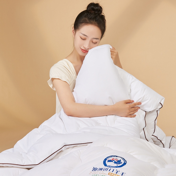 91家纺网 家纺一手货源 找家纺 （总）野马家纺 2023新款澳洲进口羊毛被子被芯