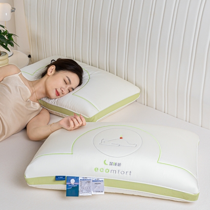 （总）歌历斯家纺 2023新款躺躺熊深睡眠热绒枕头枕芯