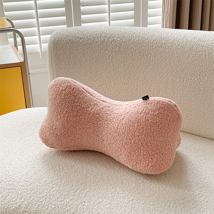 91家纺网 家纺一手货源 找家纺 918拾朵家居 2023新款兔歪歪玩偶+三角靠枕 腰靠(粉）