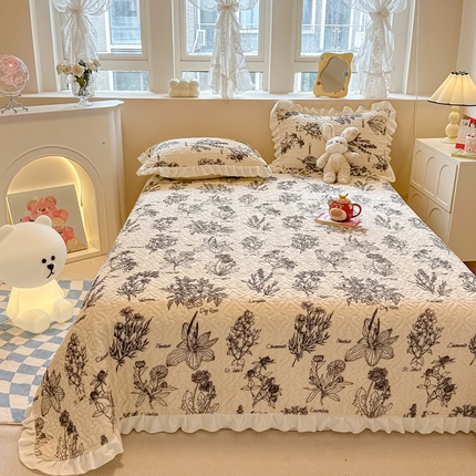 91家纺网 家纺一手货源 找家纺 （总）简宜家居（朝初家纺）2023新款牛奶绒夹棉床盖