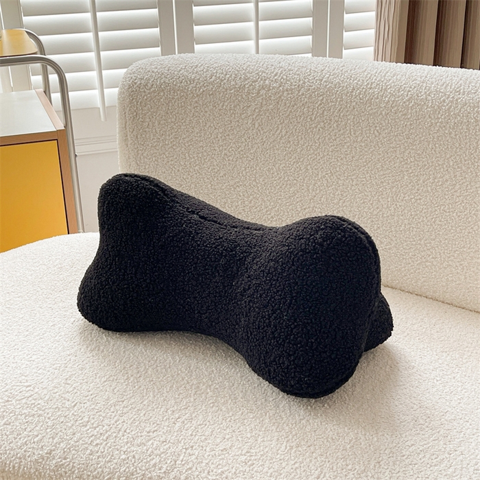 91家纺网 家纺一手货源 找家纺 918拾朵家居 2023新款兔歪歪玩偶+三角靠枕 腰靠(黑）