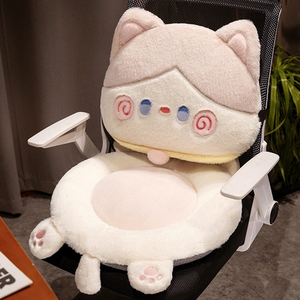 仟亿莱 2023新款抱抱猫兔毛分体式坐垫 分体奶咖猫