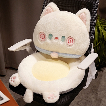 仟亿莱 2023新款抱抱猫兔毛分体式坐垫 分体白猫
