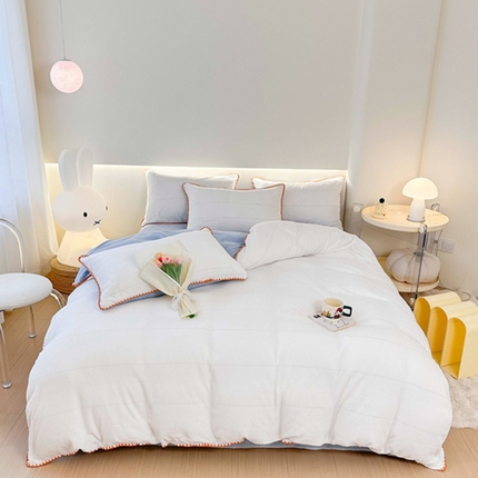 91家纺网 家纺一手货源 找家纺 （总）迷仙巢家纺 2023新款贝壳绒四件套