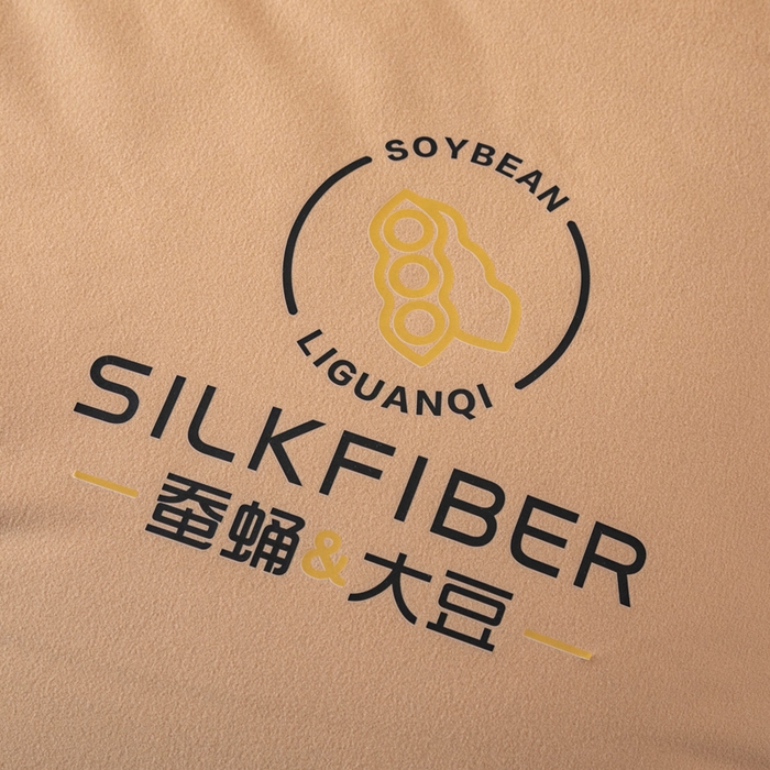 91家纺网 家纺一手货源 找家纺 被靠被 2023新款火山绒李官奇填充大豆被子母被春秋被芯冬被子 奶茶黄