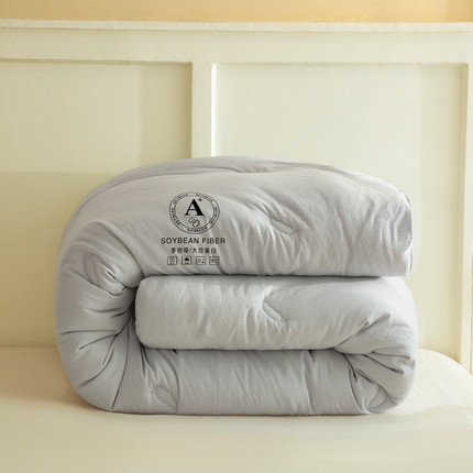 91家纺网 家纺一手货源 找家纺 （总）被靠被 2023新款原棉贡缎提花李官奇填充大豆被子春秋被芯冬被子母被