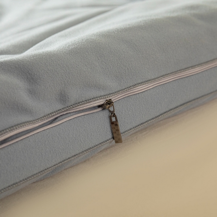 91家纺网 家纺一手货源 找家纺 被靠被 2023新款火山绒李官奇填充大豆被子母被春秋被芯冬被子子 岩石灰