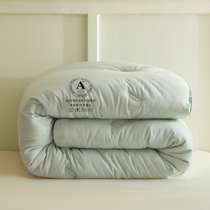 91家纺网 家纺一手货源 找家纺 （总）被靠被 2023新款原棉贡缎提花李官奇填充大豆被子春秋被芯冬被子母被