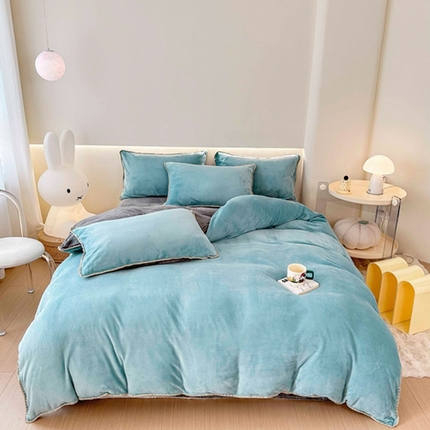 91家纺网 家纺一手货源 找家纺 （总）迷仙巢家纺 2023新款贝壳绒四件套