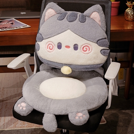 91家纺网 家纺一手货源 找家纺 （总）仟亿莱 2023新款抱抱猫兔毛分体式坐垫