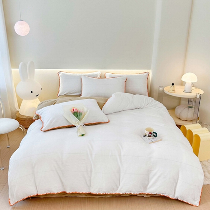 91家纺网 家纺一手货源 找家纺 （总）迷仙巢家纺 2023新款贝壳绒四件套