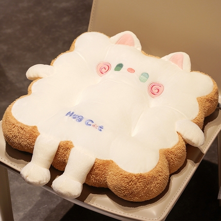 仟亿莱 2023新款抱抱猫饼干坐垫 饼干白猫