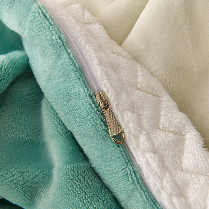 91家纺网 家纺一手货源 找家纺 星窝家纺 2023直播电商爆款高克重9斤加厚雕花绒牛奶绒四件套 格调绿色