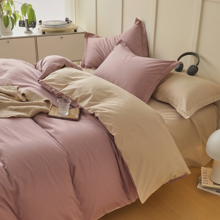 91家纺网 家纺一手货源 找家纺 （总）云栖 2024A类纯色纯棉磨毛单被套