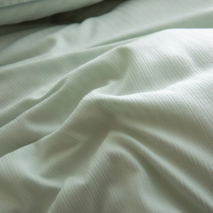 91家纺网 家纺一手货源 找家纺 被靠被 2023新款原棉贡缎提花李官奇填充大豆被子春秋被芯冬被子母被 绿色