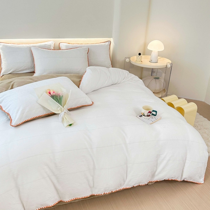 91家纺网 家纺一手货源 找家纺 （总）迷仙巢家纺 2023新款贝壳绒四件套