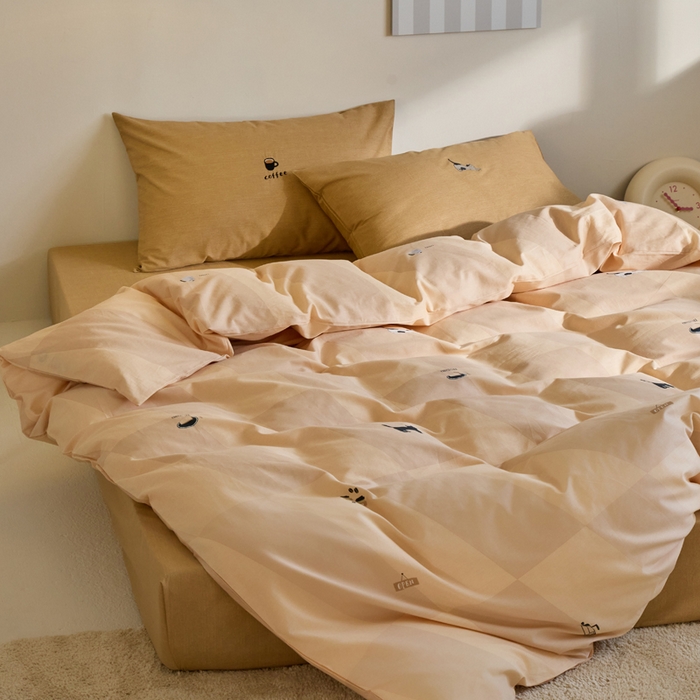 91家纺网 家纺一手货源 找家纺 怡家居 2023都市野兽刺绣系列四件套 和风