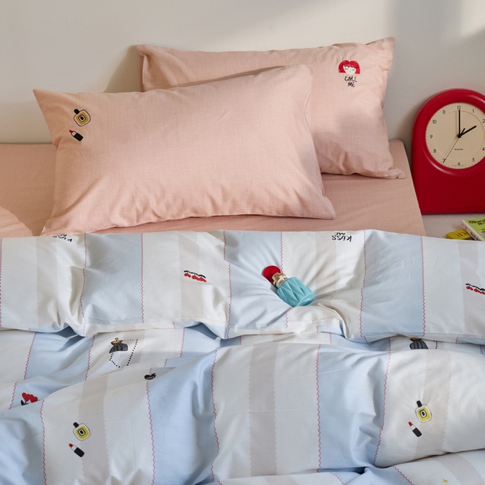 91家纺网 家纺一手货源 找家纺 怡家居 2023都市野兽刺绣系列四件套 蓝图