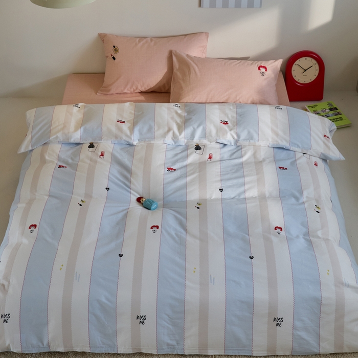 91家纺网 家纺一手货源 找家纺 怡家居 2023都市野兽刺绣系列四件套 蓝图