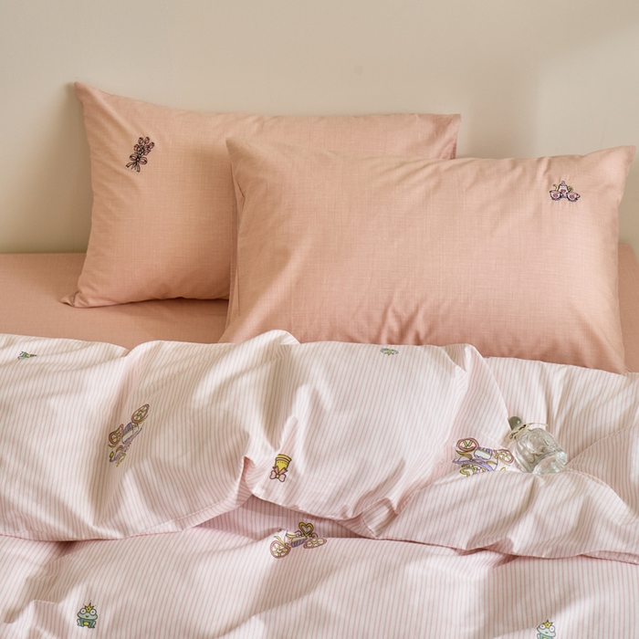 91家纺网 家纺一手货源 找家纺 怡家居 2023都市野兽刺绣系列四件套 城堡