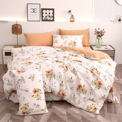 爱思佳 2023新款全棉超柔陶瓷磨毛系列四件套 静淑