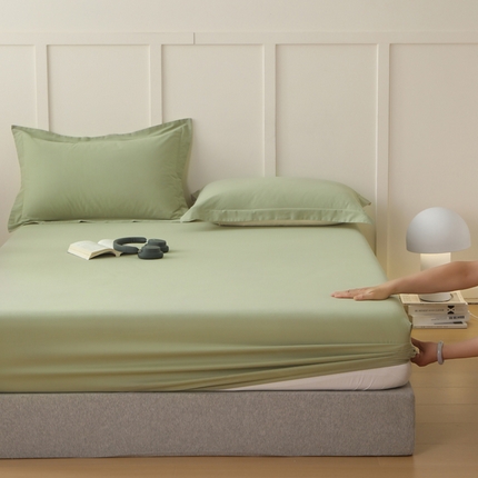 91家纺网 家纺一手货源 找家纺 （总）云栖家居 2024A类纯色纯棉磨毛单床笠