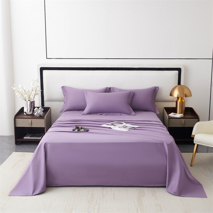91家纺网 家纺一手货源 找家纺 八十八家纺 2023新款磨毛床单 帝王紫