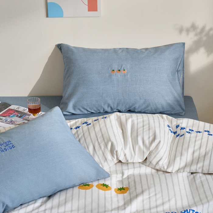 91家纺网 家纺一手货源 找家纺 怡家居 2023都市野兽刺绣系列四件套 笑白