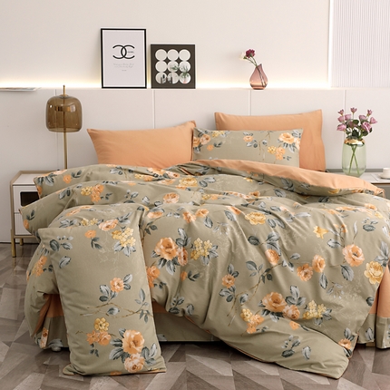 爱思佳 2023新款全棉超柔陶瓷磨毛系列四件套 菲雪