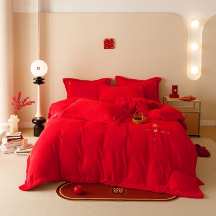铭动家纺 2023新款婚庆四件套 钟爱一生